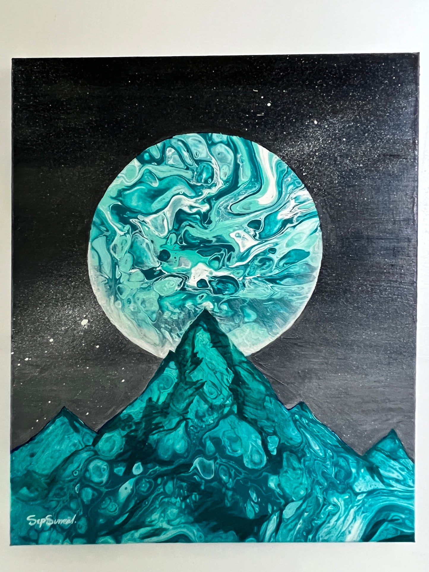 Once In A Blue Moon - Original Art Piece