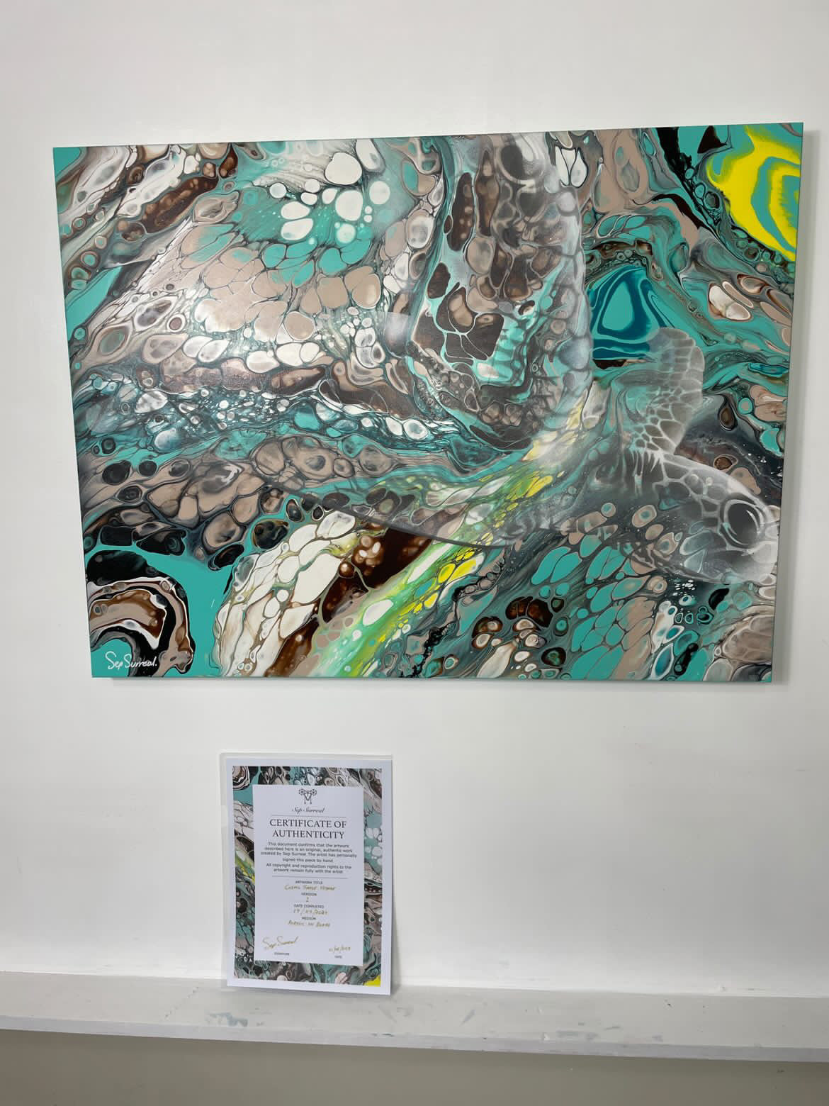 Cosmic Turtle Voyage - Original Art Piece