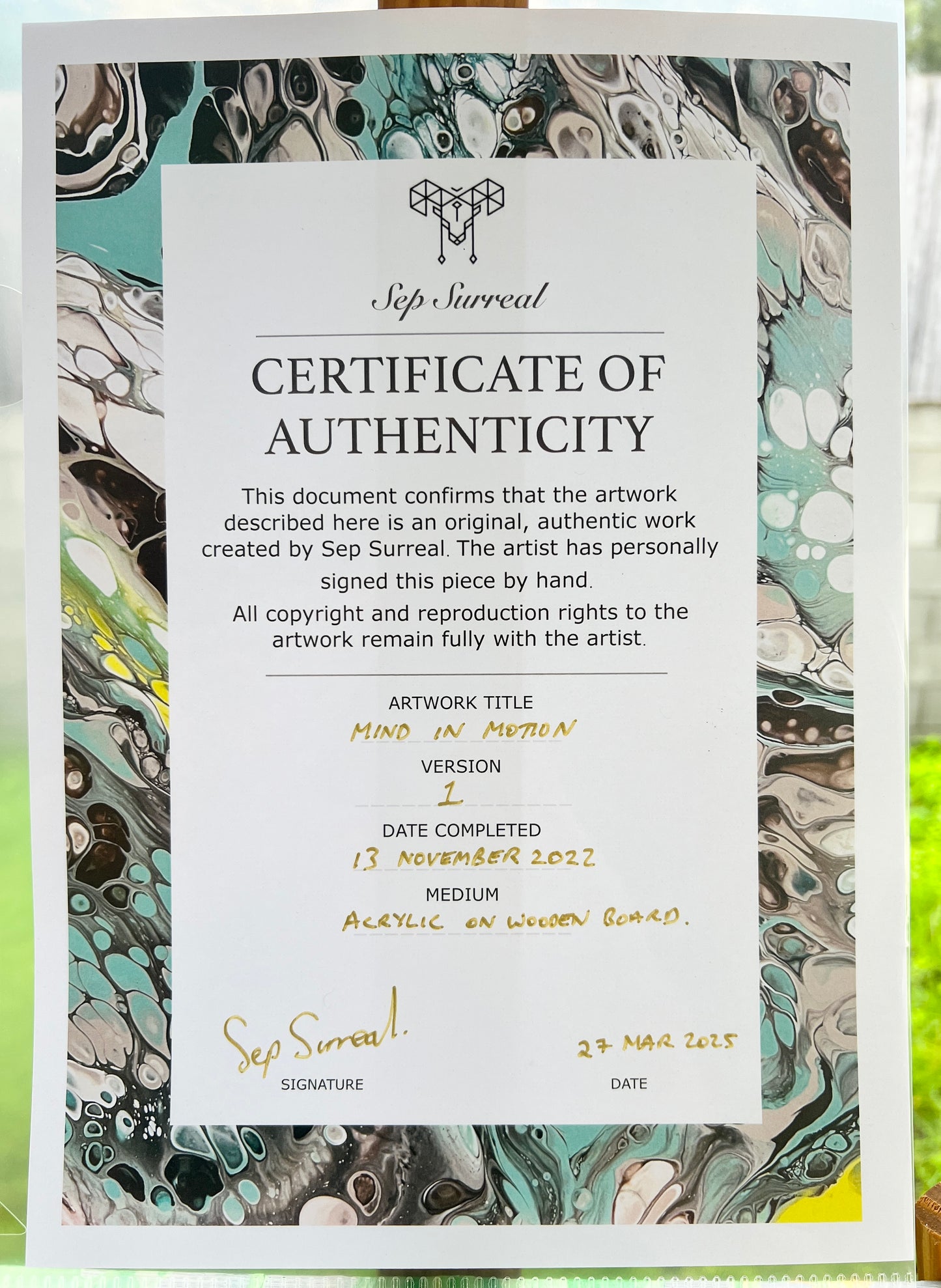 Mind In Motion - Original Art Piece