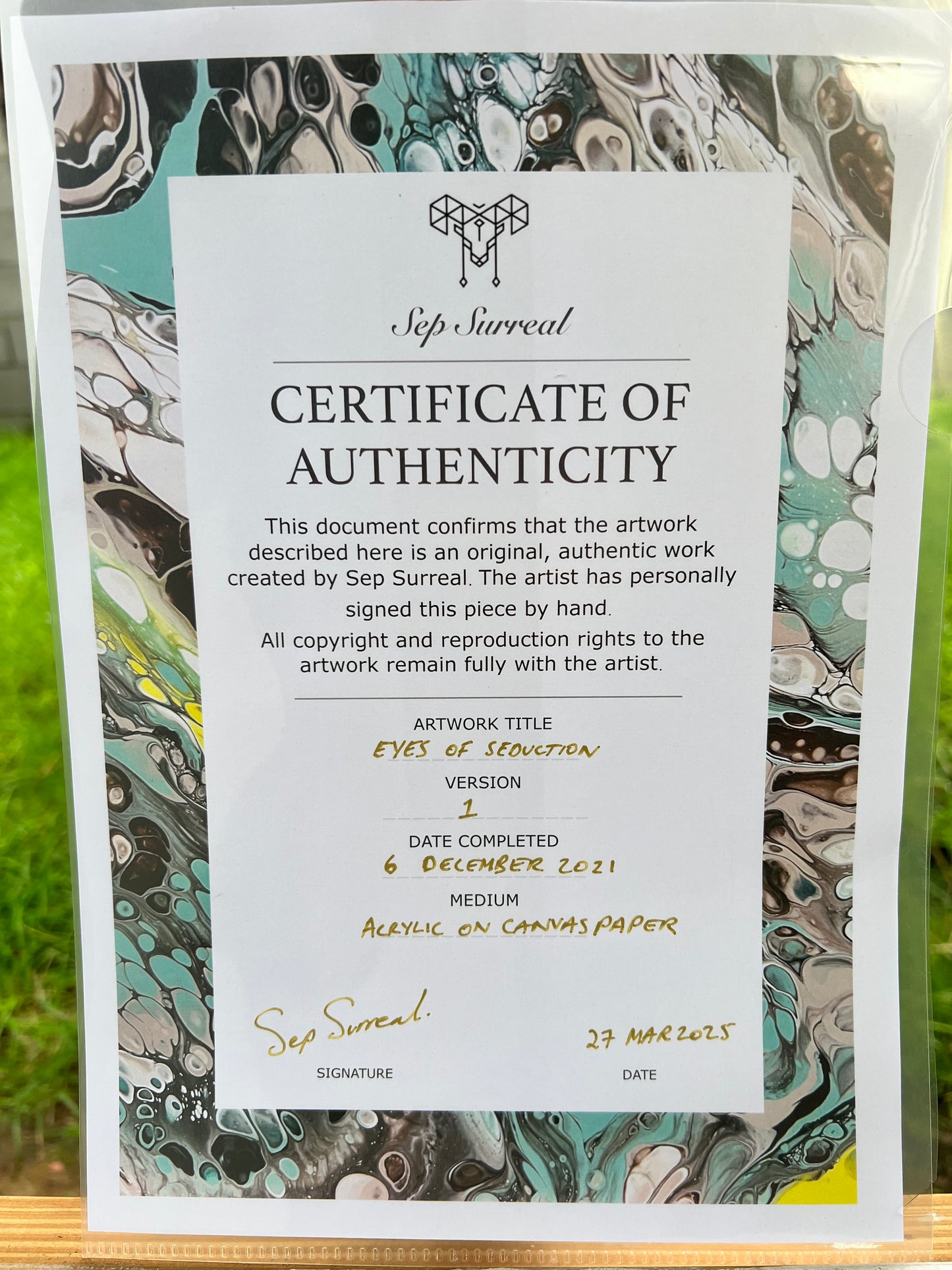 Eyes Of Seduction - Original Art Piece